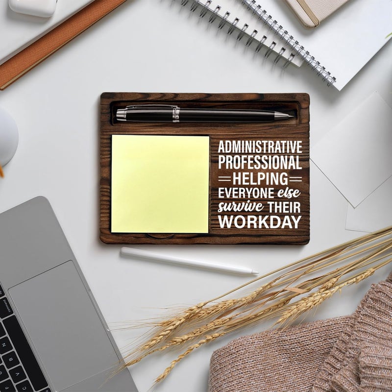 QODMGD Administrative Professional Gifts, Appreciation Gifts for Secretary Admin Administrative Assistant Sticky Note Holder for Office Desk Decor - Image 5